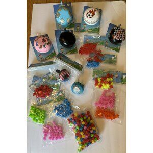 Lot of Assorted Bike Accessories – Colorful Spoke Beads, Star Clips & Loud Bells